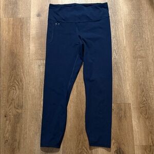Under Armour Navy Blue Leggings Size Large